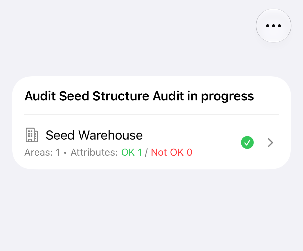 5S Tracker native structure workspace with synthetic warehouse data.